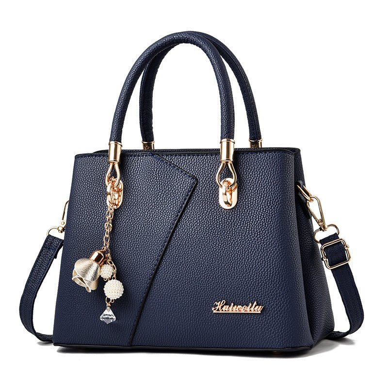 Fashion Litchi Pattern Shoulder Messenger Bag - SEEMS Lifestyle