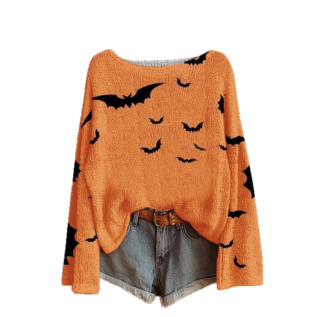 Halloween Printed Loose Long Sleeves Sweater - SEEMS Lifestyle