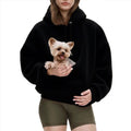 Human & Pet Kangaroo Pocket Hoodie Sweatshirt For Holding Pets - SEEMS Lifestyle