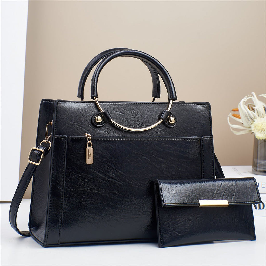 Large Capacity Bag Women's Special-interest Design Handbag Two-piece Set - SEEMS Lifestyle