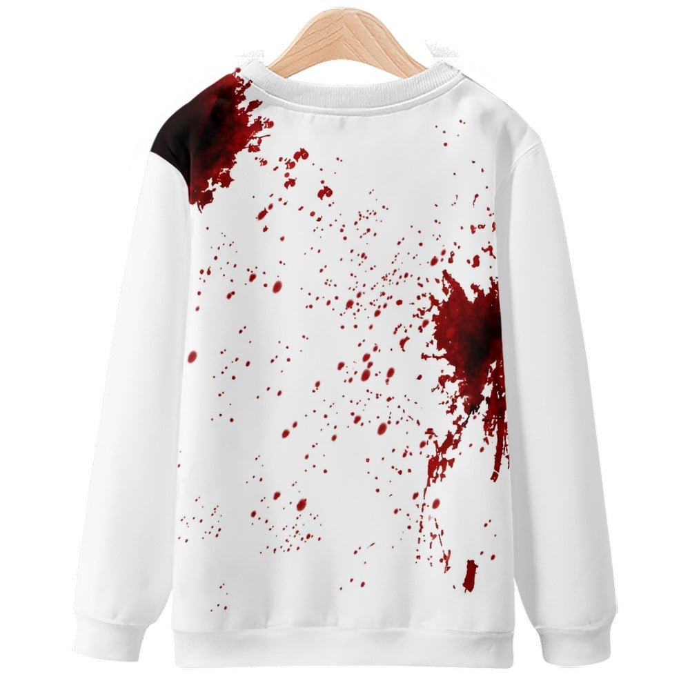 Round Neck Sweater Halloween 3D Printing - SEEMS Lifestyle