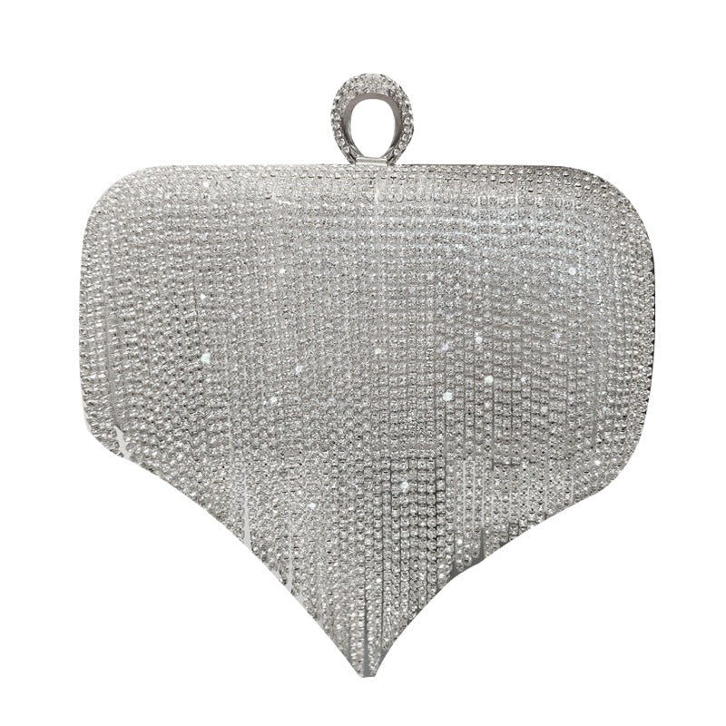 shiny diamond ladies fringed hand bag - SEEMS Lifestyle