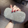 shiny diamond ladies fringed hand bag - SEEMS Lifestyle